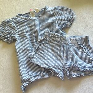 Girls Crew Cuts Seersucker Shorts Set